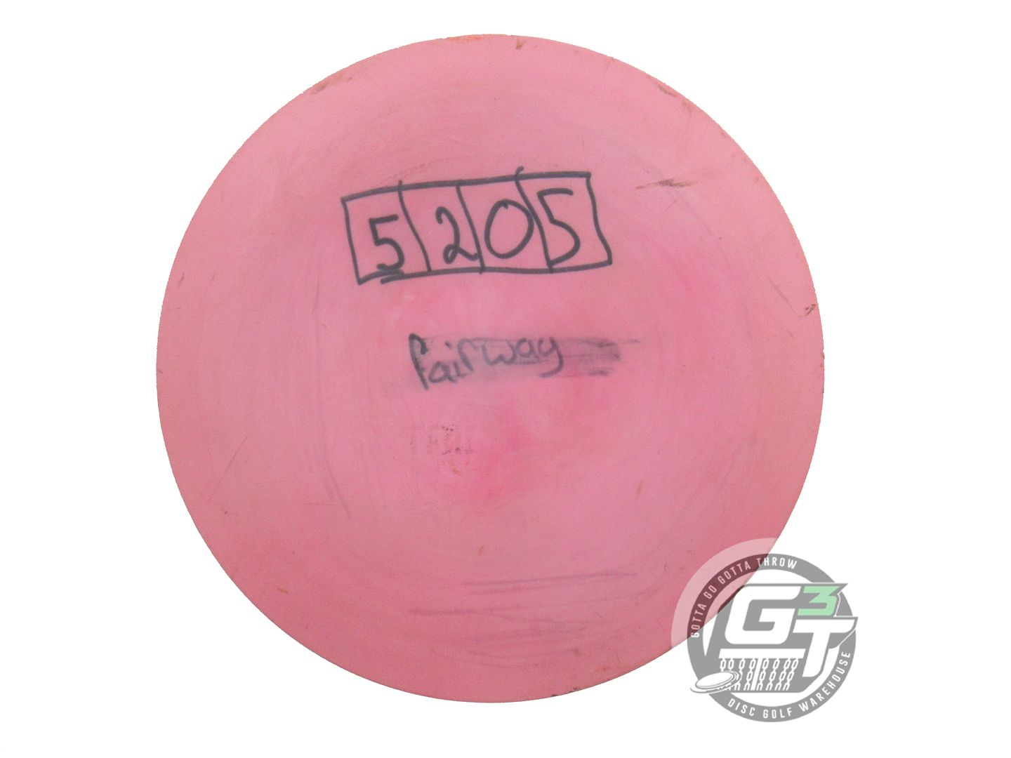 USED Latitude 64 Gold Trident 172g Pink Wiped Stamp OOP Fairway Driver Golf Disc