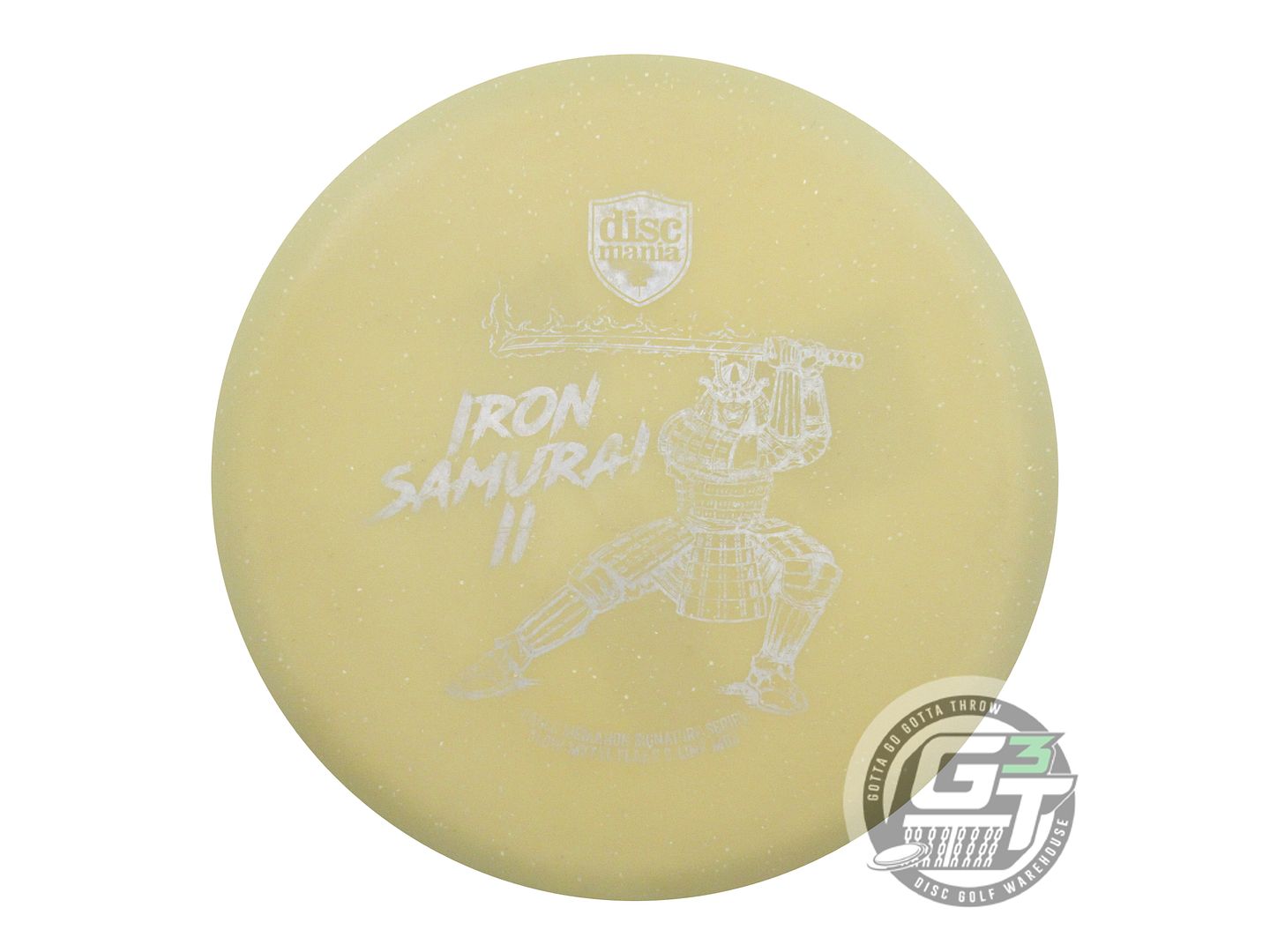 USED DiscMania IRON SAMURAI 2 MF Glow C-Line MD3 182g Cream Midrange Disc