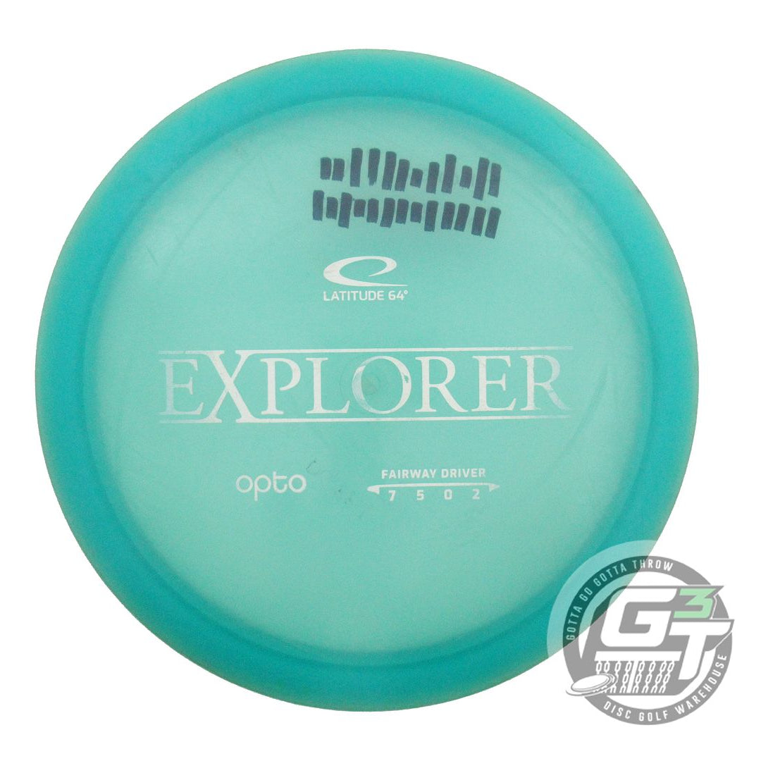 USED Latitude 64 Opto Explorer 171g Teal White Stamp Distance Driver Golf Disc