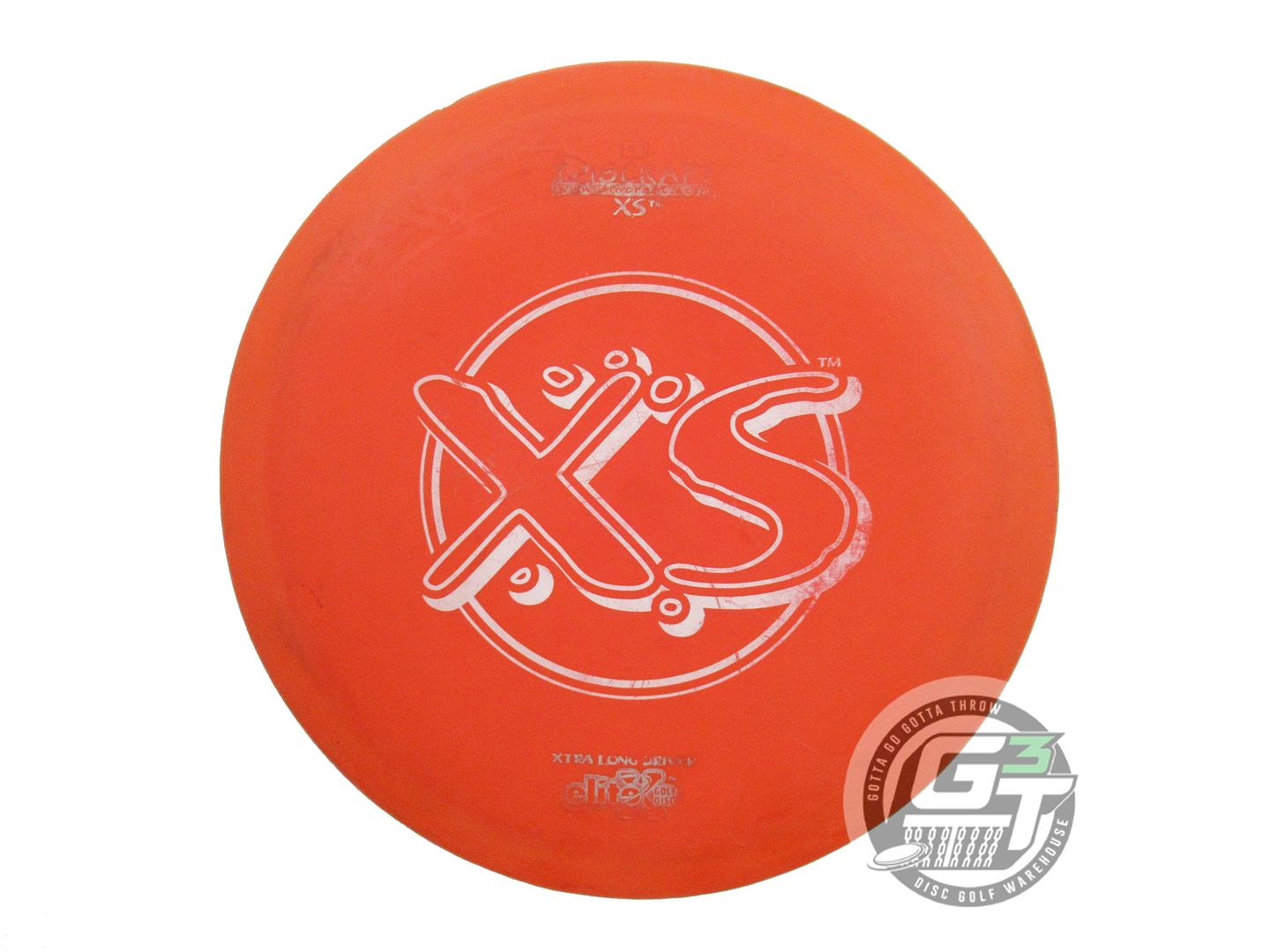 USED Discraft X XS 174g Orange White Stamp OOP Distance Driver Golf Disc