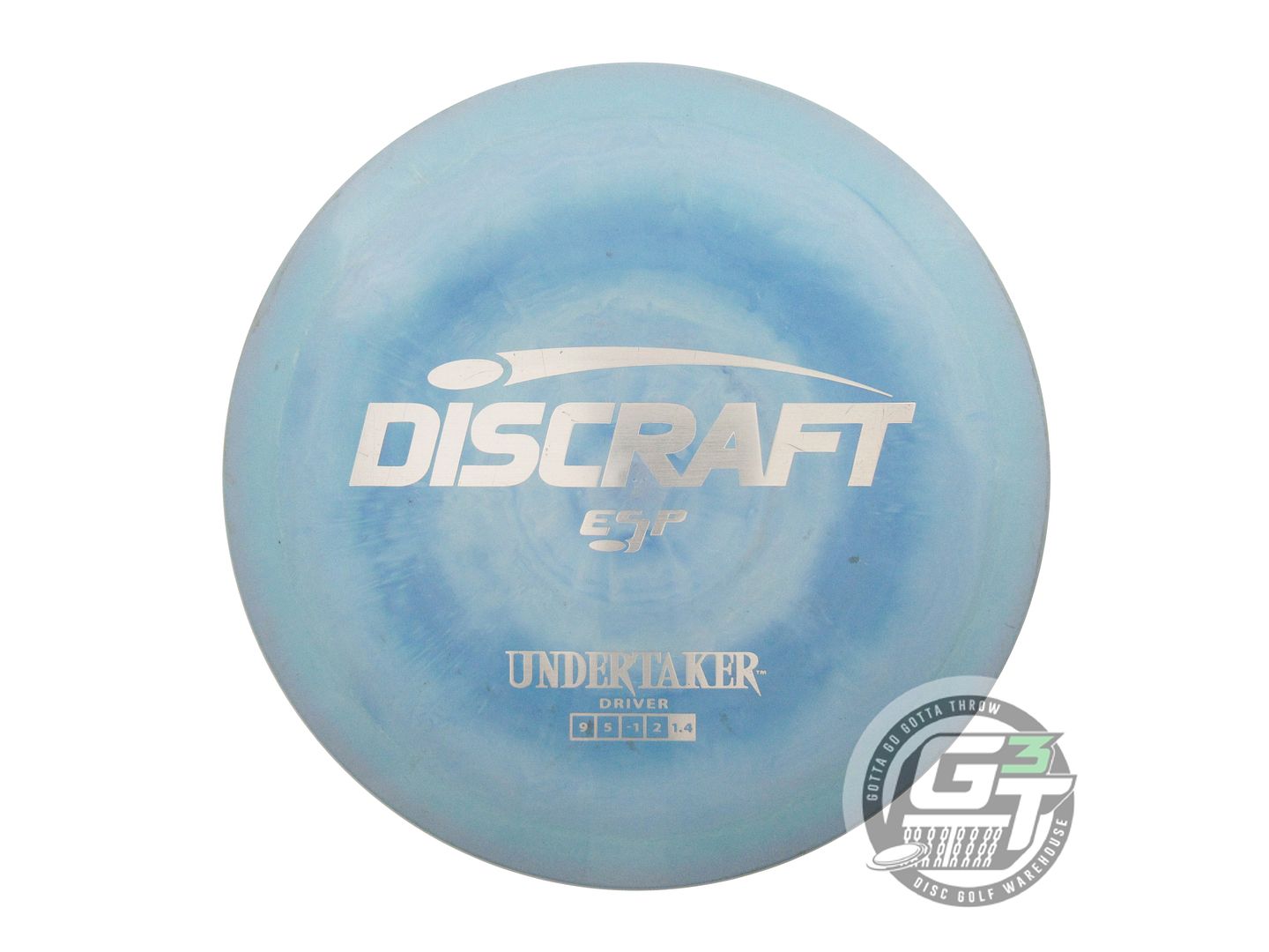 USED Discraft ESP Undertaker 173g Blue Silver Foil Distance Driver Golf Disc