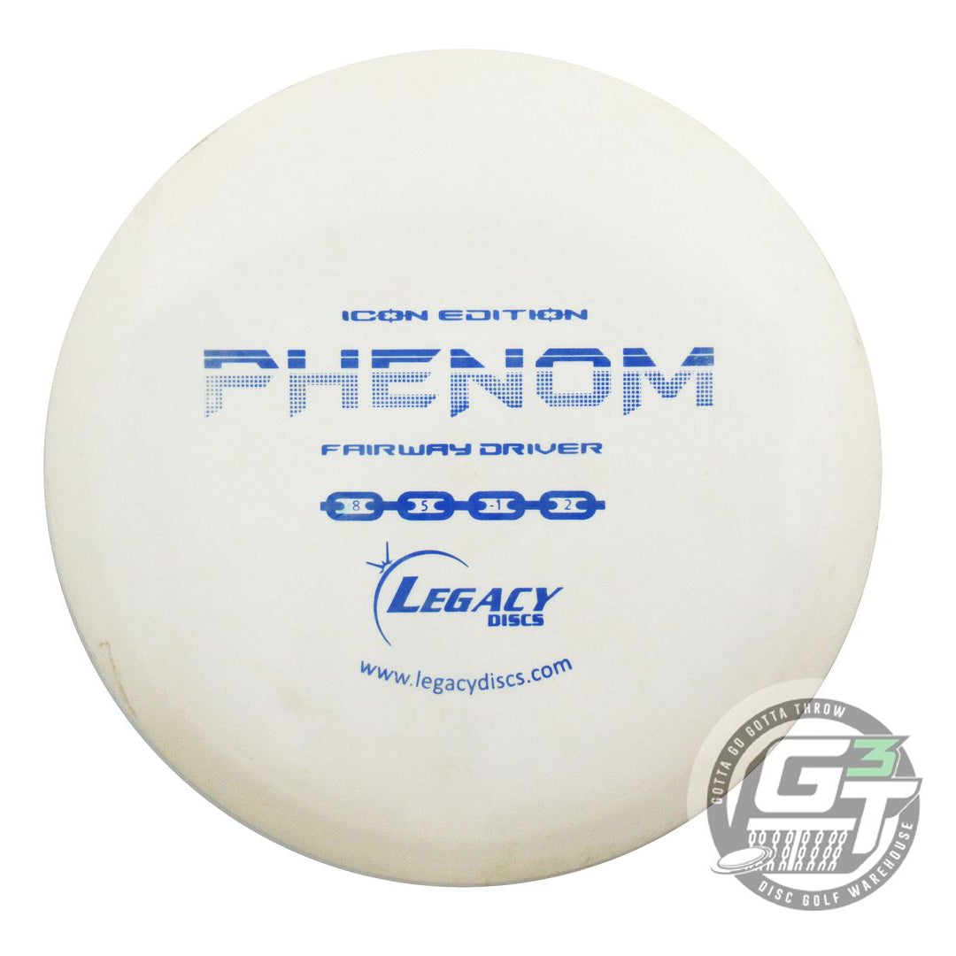 USED Legacy Discs Icon Phenom 175g White Blue Stamp Fairway Driver Golf Disc