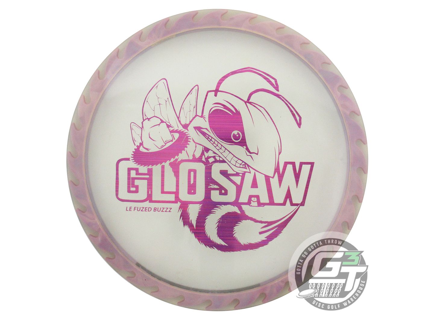 USED Discraft FuZed GloSaw Buzzz 175g Smoke Purple Laser Foil Midrange Golf Disc
