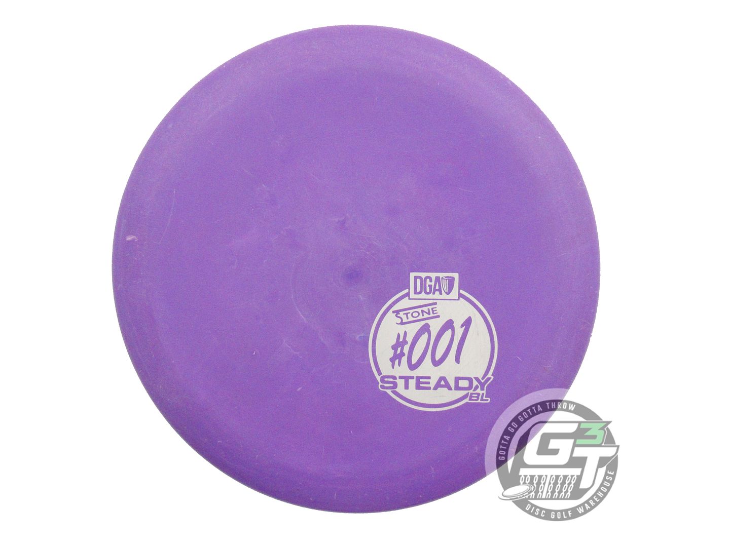 USED DGA Stone Line Steady BL 174g Purple Silver Stamp Putter Golf Disc