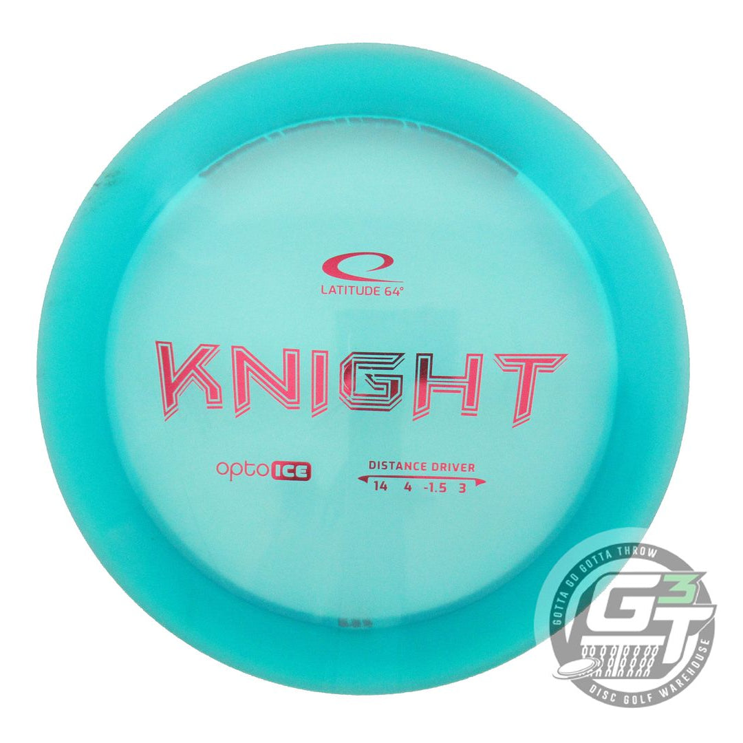 USED Latitude 64 Opto Ice Knight 173g Teal Red Foil Distance Driver Golf Disc