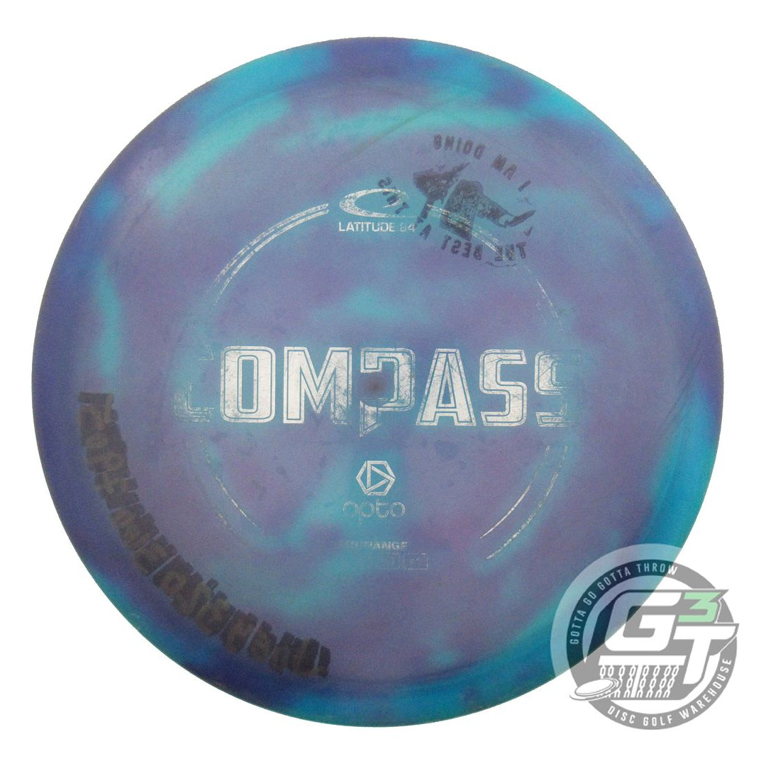 USED Latitude 64 Opto Compass 178g Blue HOME DYED Midrange Golf Disc