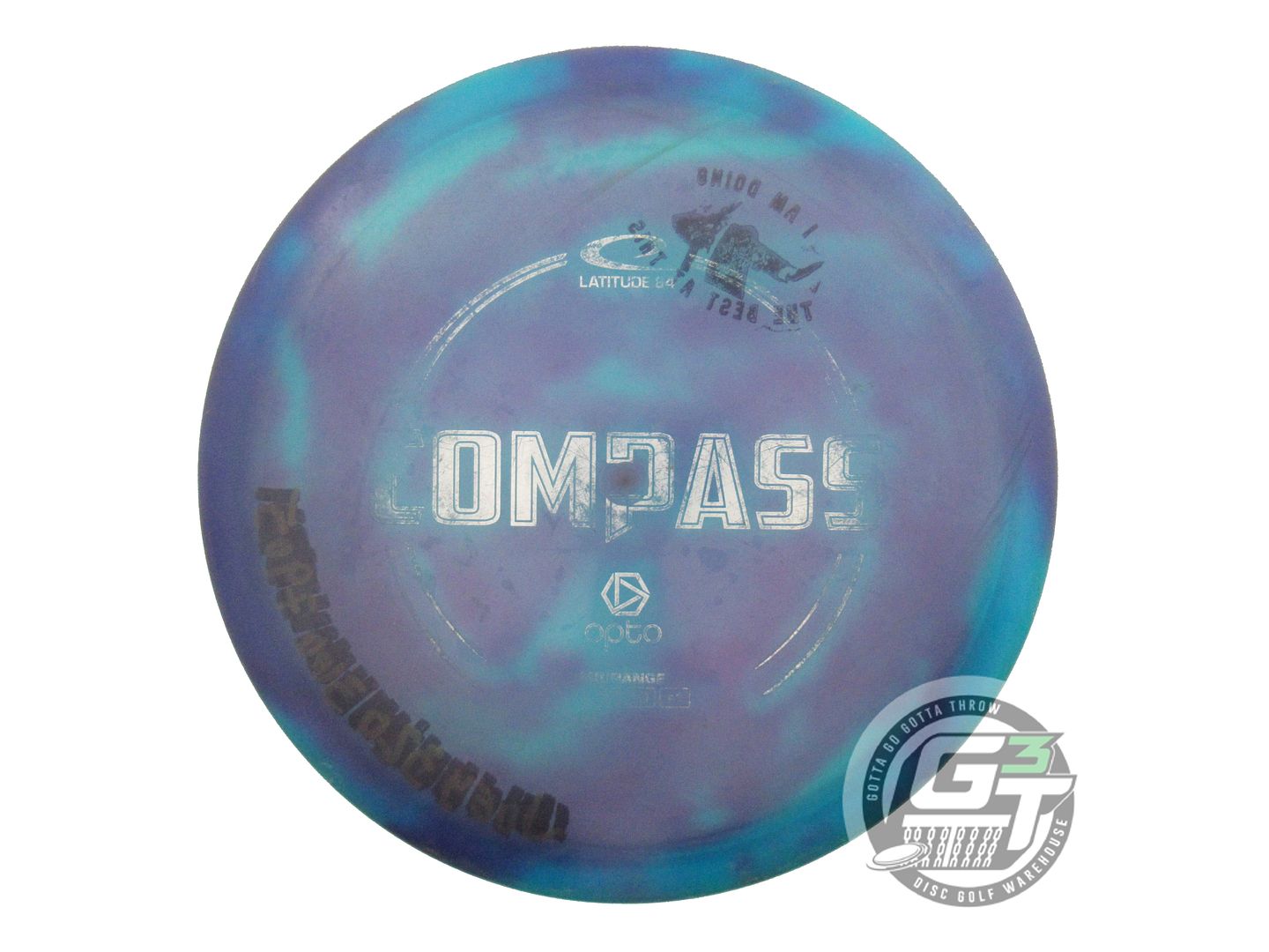 USED Latitude 64 Opto Compass 178g Blue HOME DYED Midrange Golf Disc