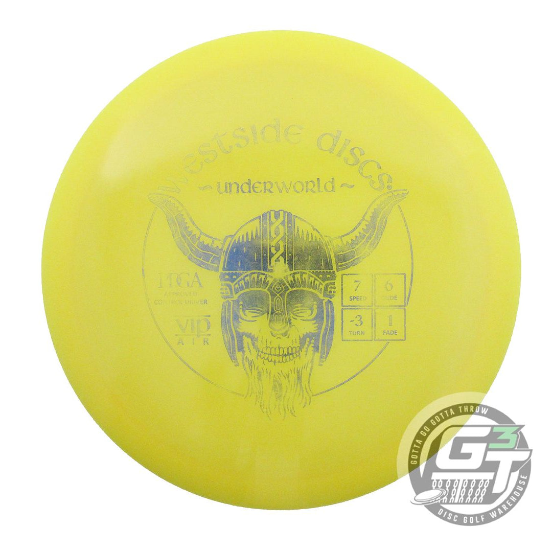 USED Westside Discs VIP AIR Underworld 156g Yellow Blue Foil Fairway Driver Disc
