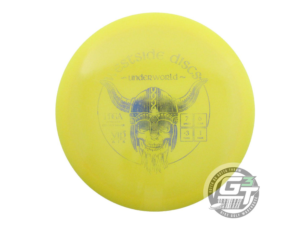 USED Westside Discs VIP AIR Underworld 156g Yellow Blue Foil Fairway Driver Disc