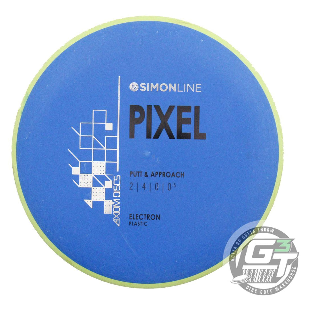 USED Axiom Discs Electron Pixel 170g Blue Yellow Rim Putter Golf Disc
