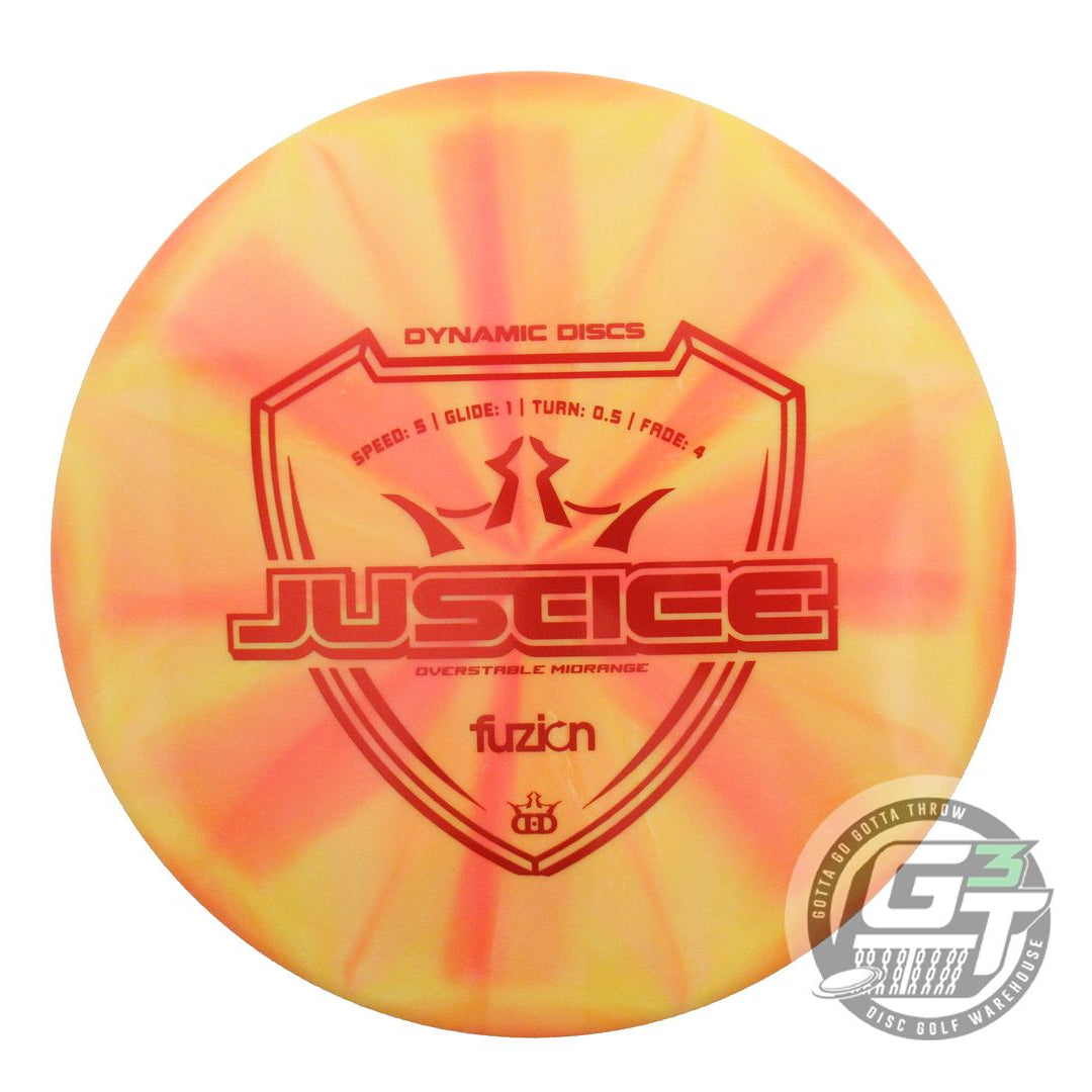 Dynamic Discs Fuzion Burst Justice Midrange Golf Disc (Individually Listed)