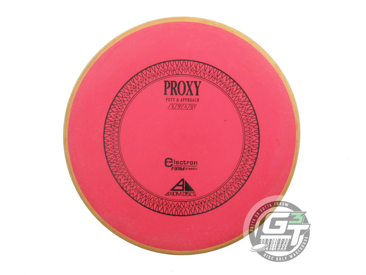 USED Axiom Discs Electron Firm Proxy 174g Red Yellow Rim Putter Golf Disc