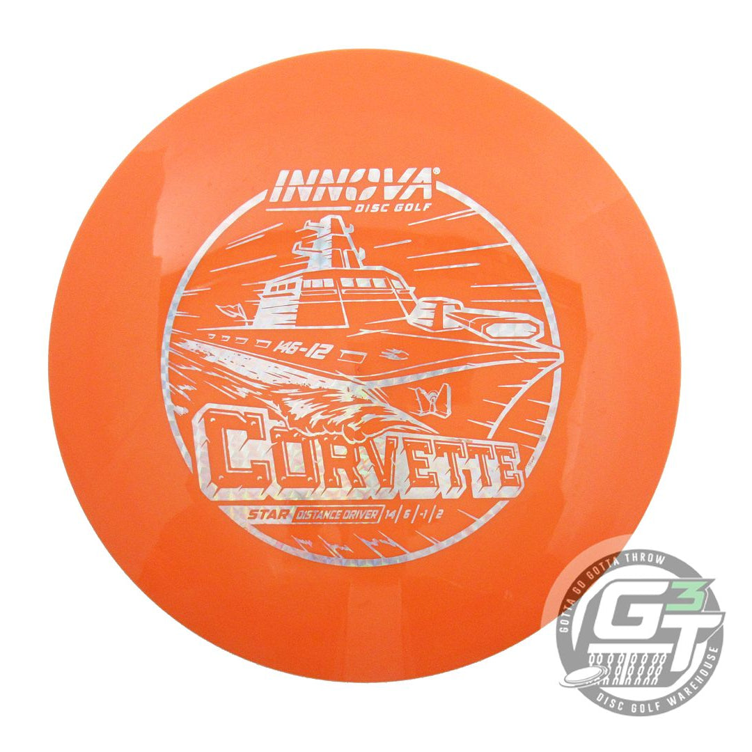 NOS Innova Star Corvette 174g Orange Silver Prism Foil Distance Driver Golf Disc