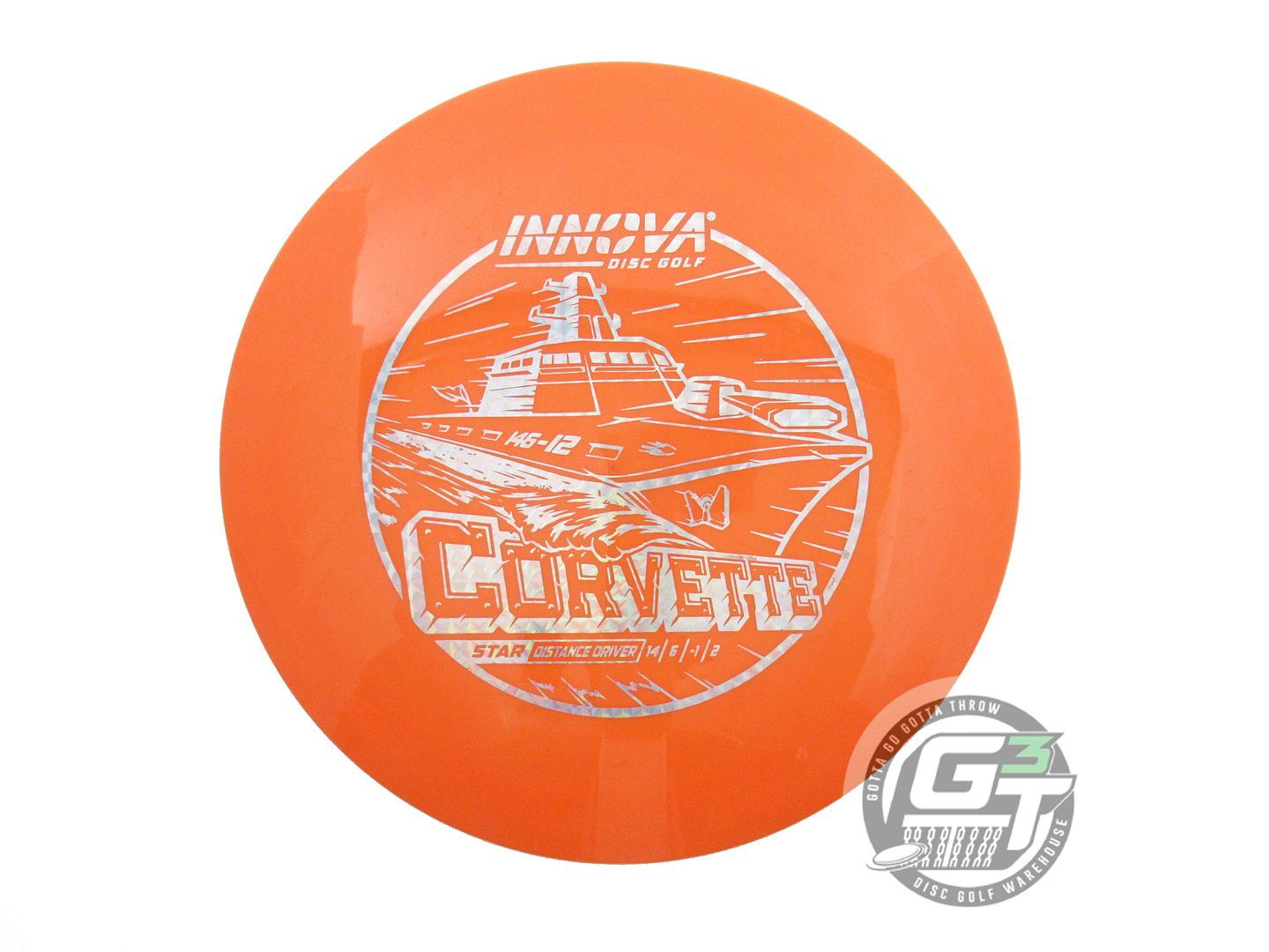 NOS Innova Star Corvette 174g Orange Silver Prism Foil Distance Driver Golf Disc
