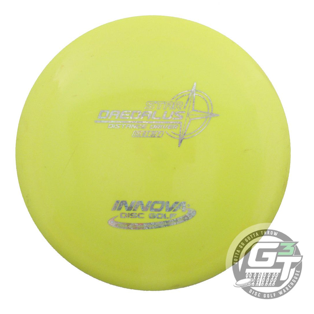 USED Innova Star Daedalus 158g Yellow Silver Heart Foil Distance Driver Disc