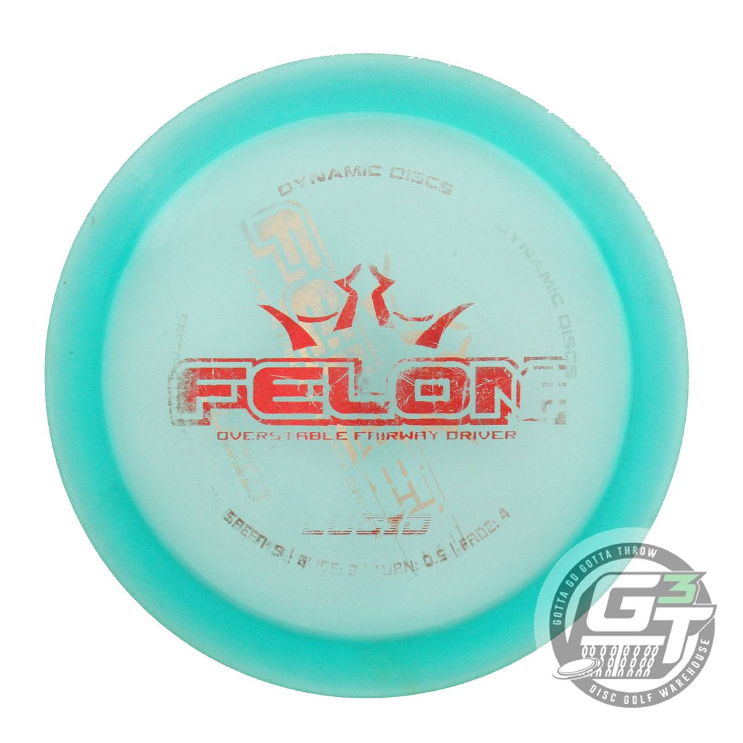USED Dynamic Discs X-OUT Lucid Felon 173g Seafoam Fairway Driver Golf Disc