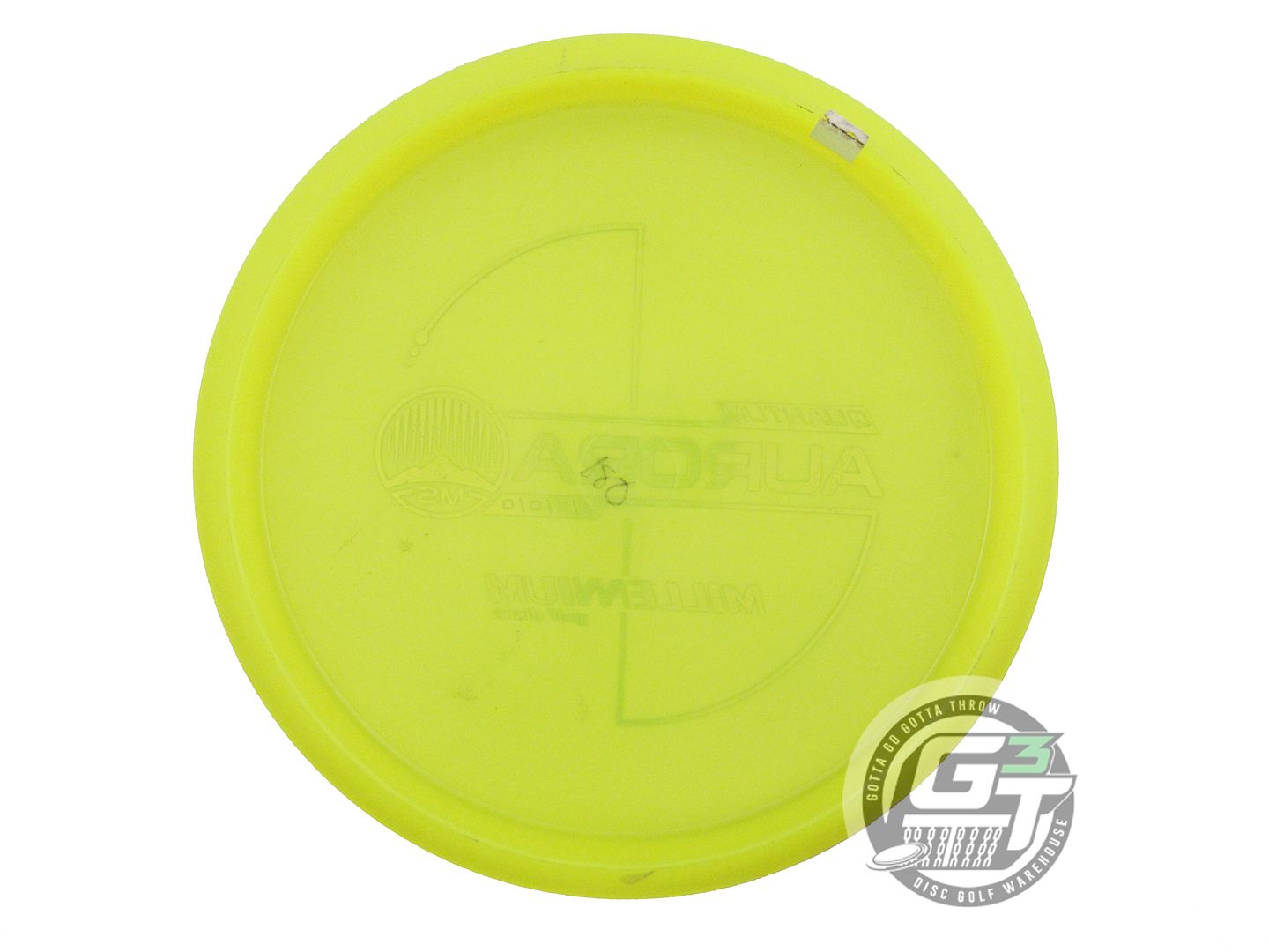 USED Millennium Quantum Aurora MS 180g Yellow Lime Foil Midrange Golf Disc
