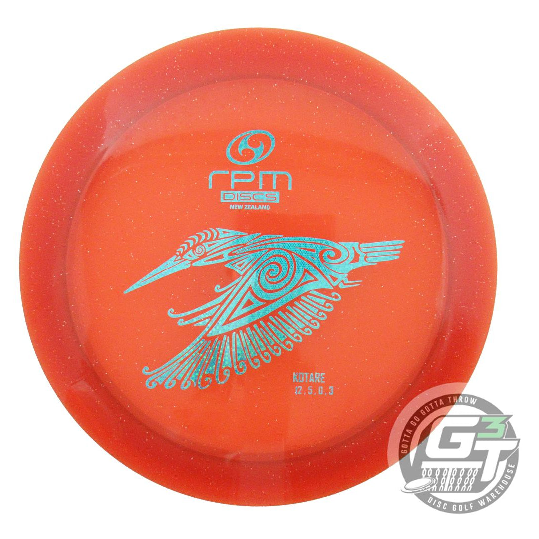 USED RPM Discs Cosmic Kotare 175g Orange Teal Glitter Foil Distance Driver Disc