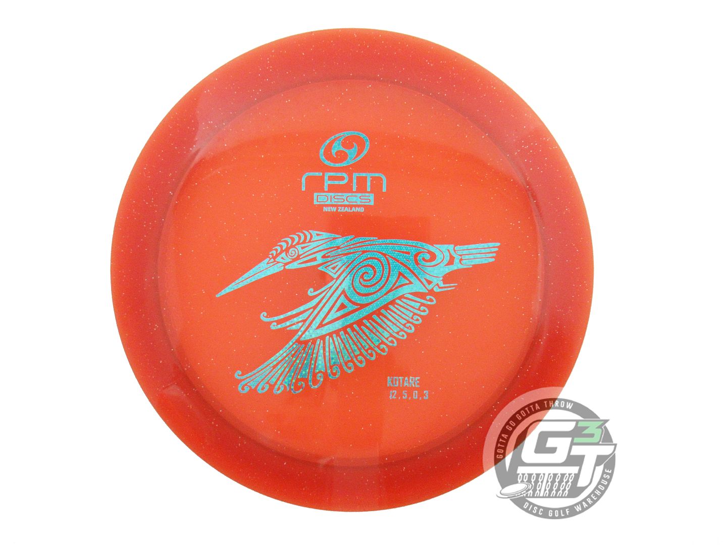 USED RPM Discs Cosmic Kotare 175g Orange Teal Glitter Foil Distance Driver Disc