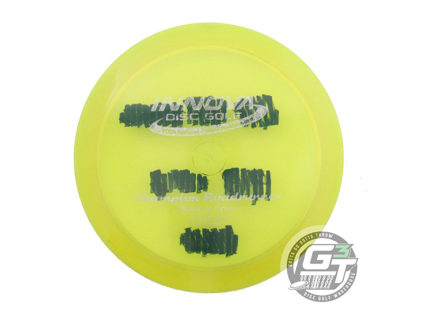 USED Innova Champion Roadrunner 171g Yellow Silver Shatter Foil Driver Golf Disc