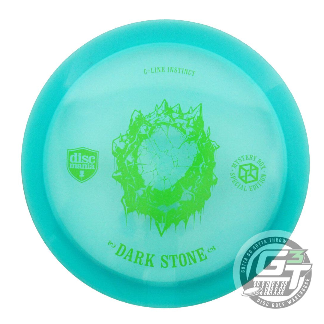 USED DiscMania DARK STONE C-Line Instinct 174g Teal Lime Stamp Driver Golf Disc