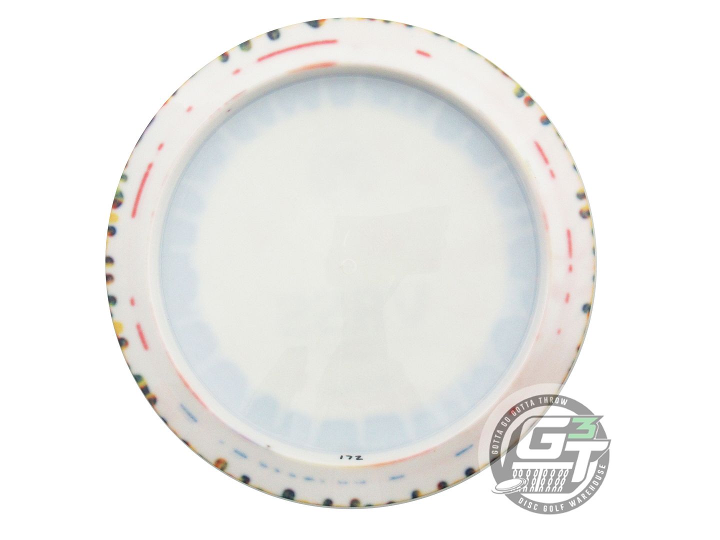 USED Kastaplast Tie-Dye K1 Vass 172g Yellow Burst Distance Driver Golf Disc