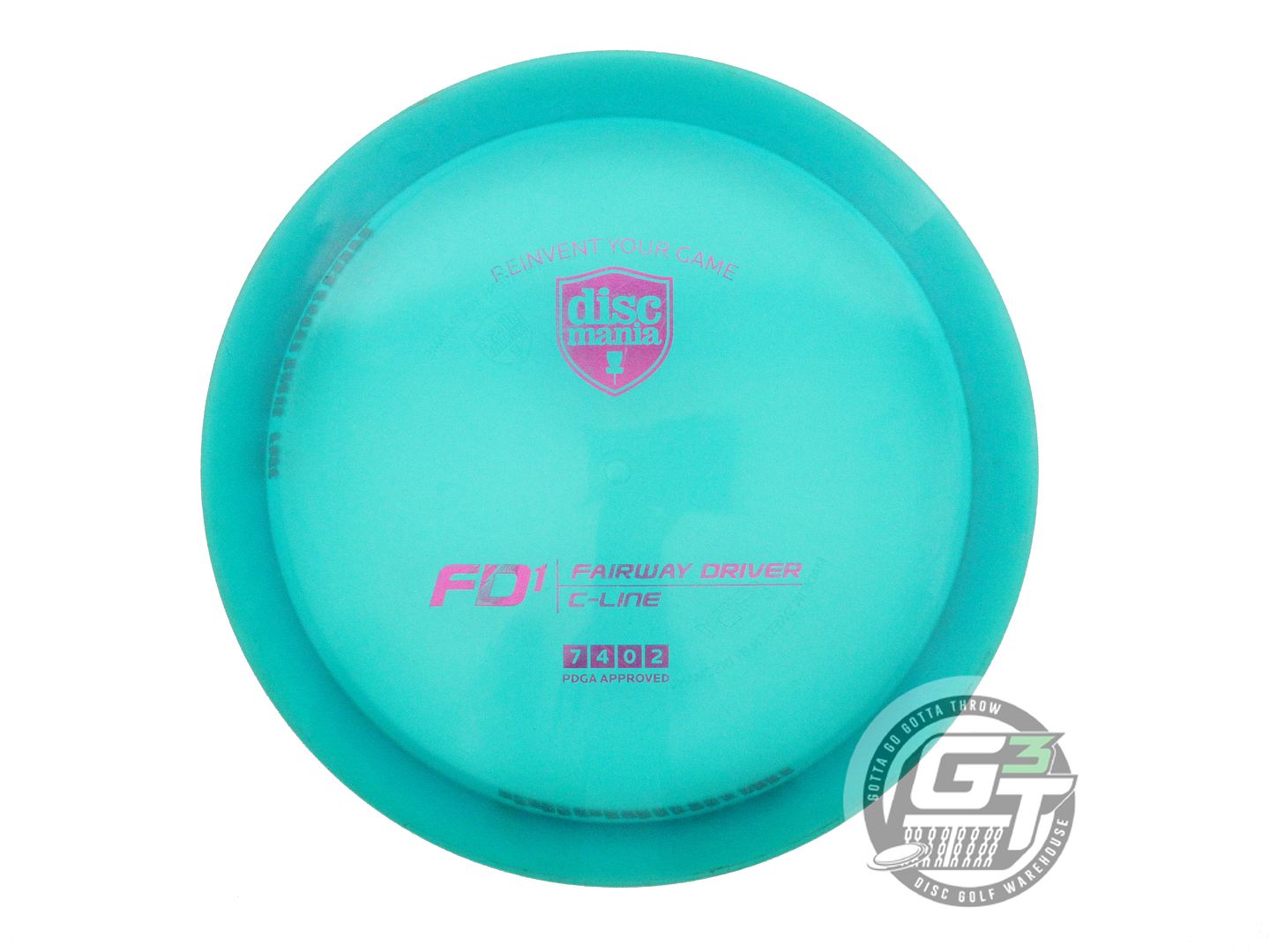 USED DiscMania C-Line FD1 175g Teal Magenta Foil Fairway Driver Golf Disc