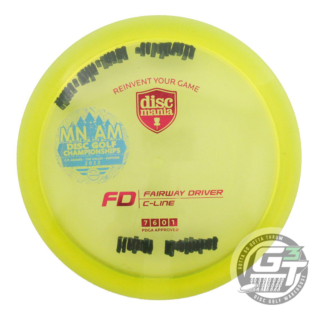USED DiscMania C-Line FD 174g Yellow Red Foil Fairway Driver Golf Disc