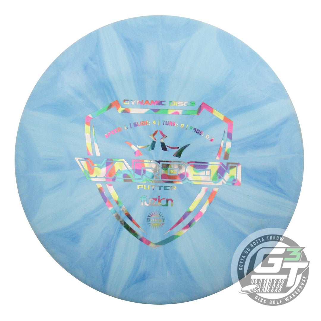 USED Dynamic Discs Fuzion Burst Warden 175g Blue Jellybean A Putter Golf Disc