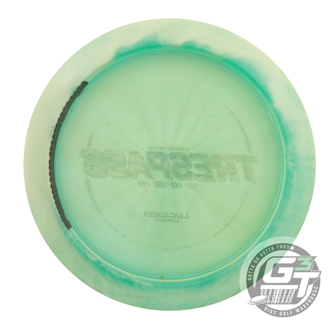 USED Dynamic Discs Lucid Ice Orbit Trespass 173g White-Green Driver Golf Disc
