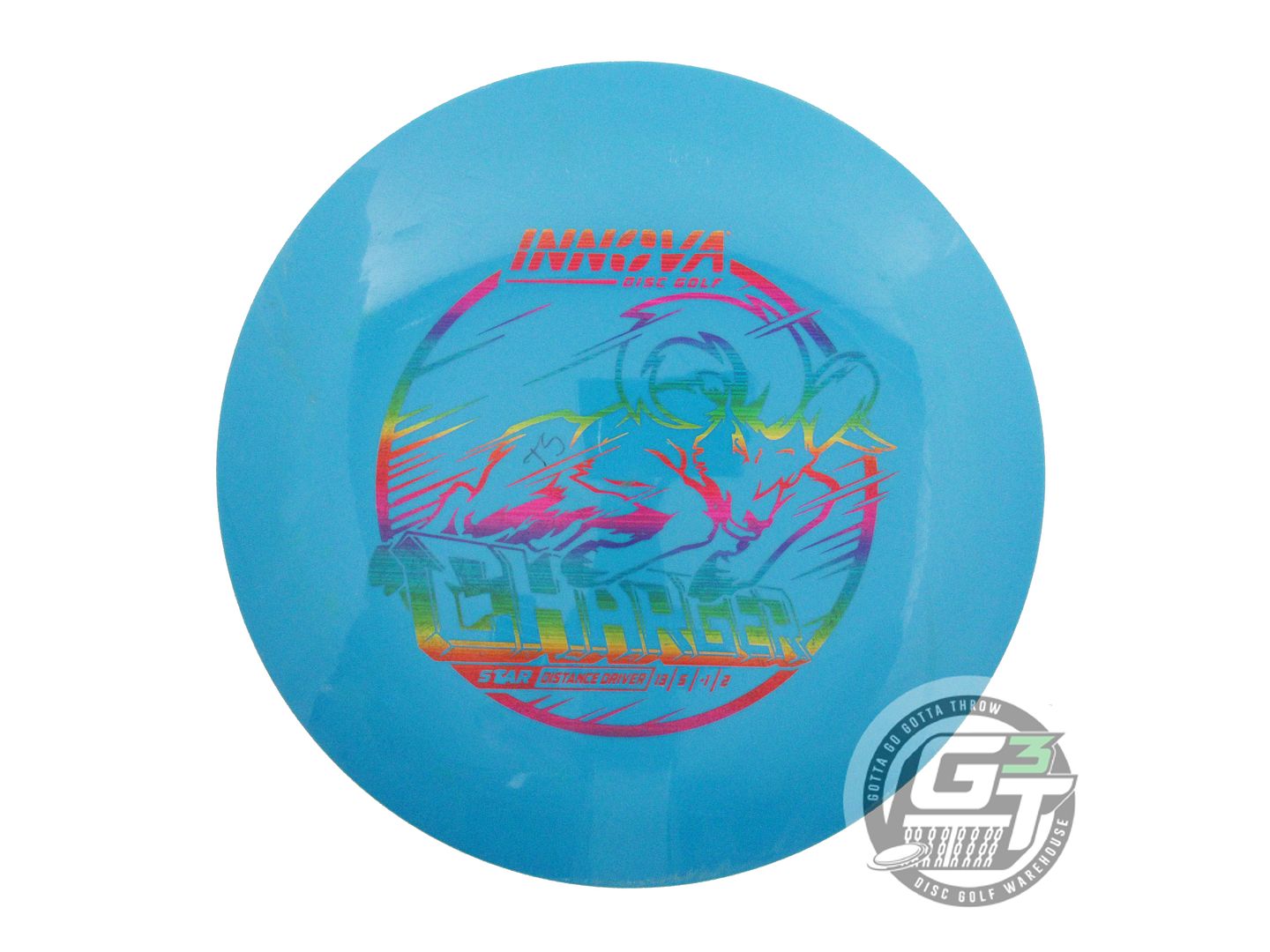 USED Innova Star Charger 177g Blue Rainbow Laser Foil Distance Driver Golf Disc