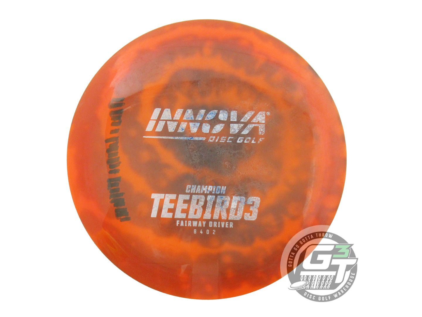 USED Innova Champion Teebird3 174g Orange HOME DYED Fairway Driver Golf Disc