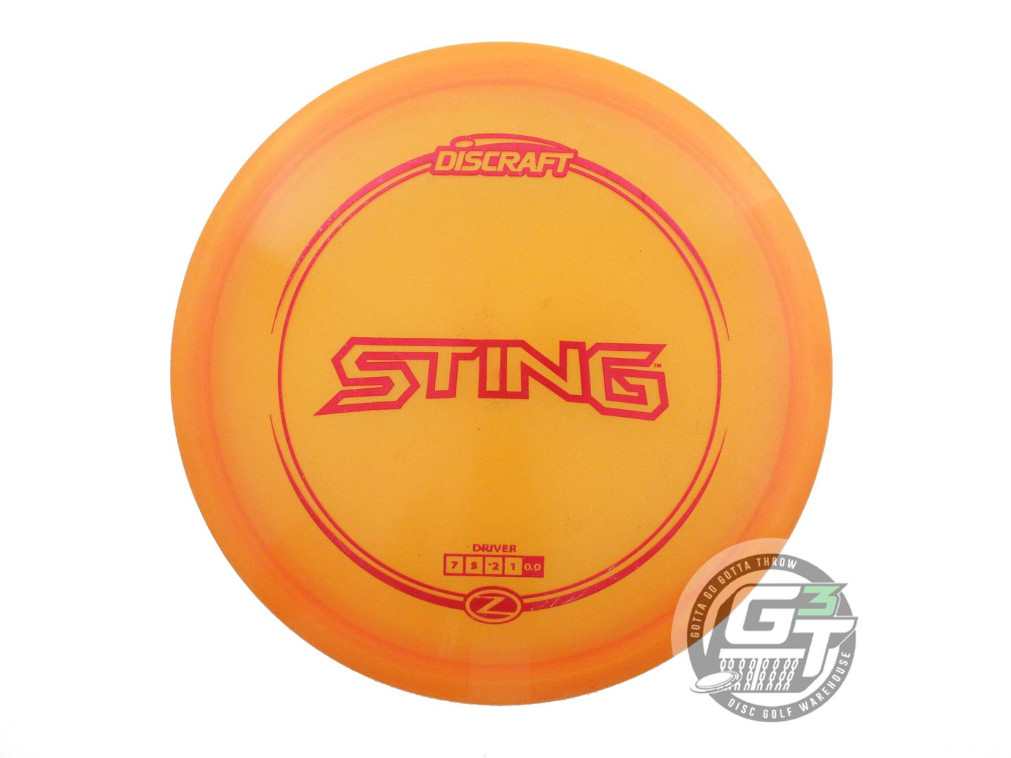 USED Discraft Z Sting 176g Orange Red Foil Fairway Driver Golf Disc