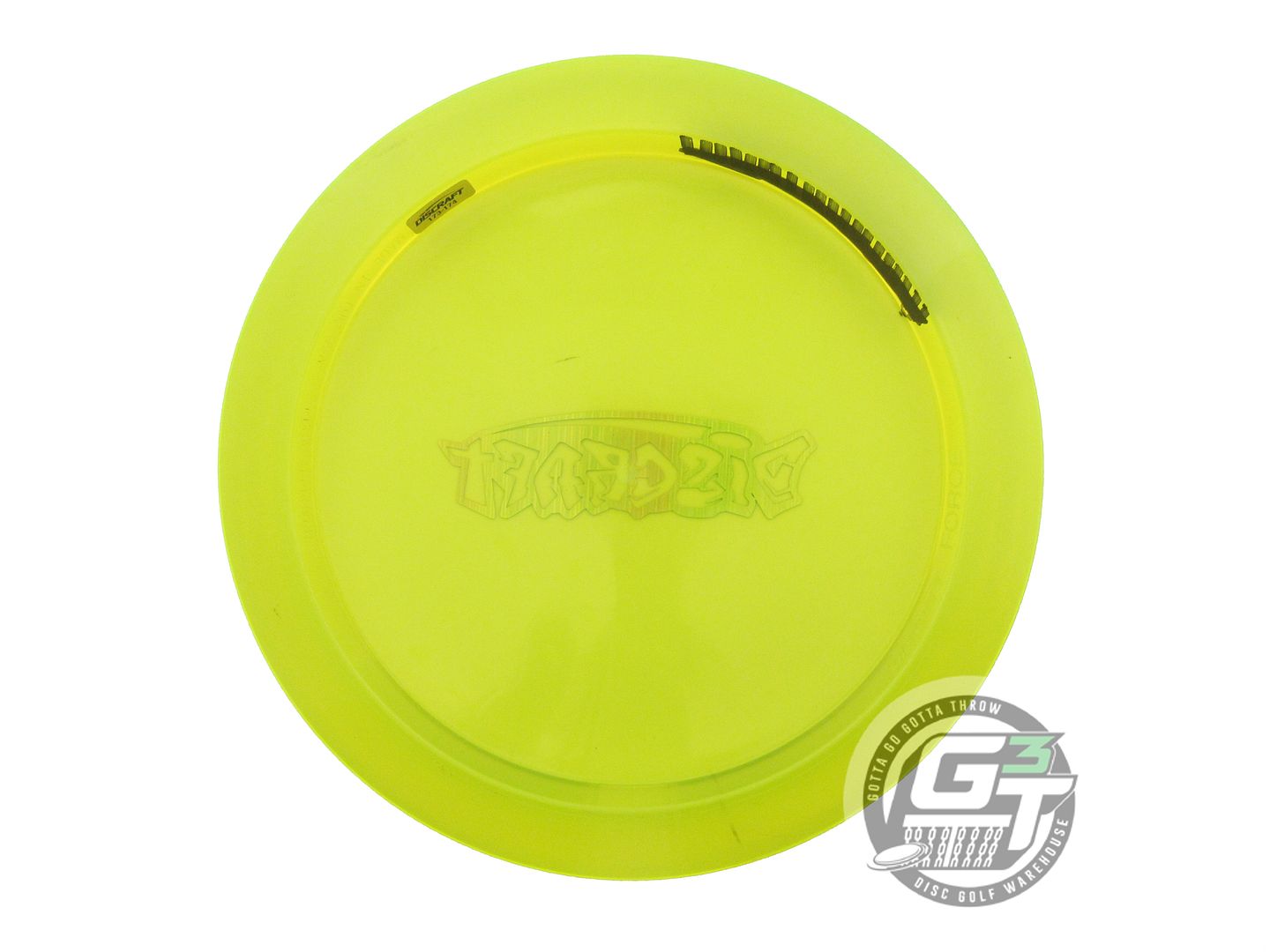 USED Discraft GRAFFITI Z Force 176g Yellow Rainbow Laser Distance Driver Disc