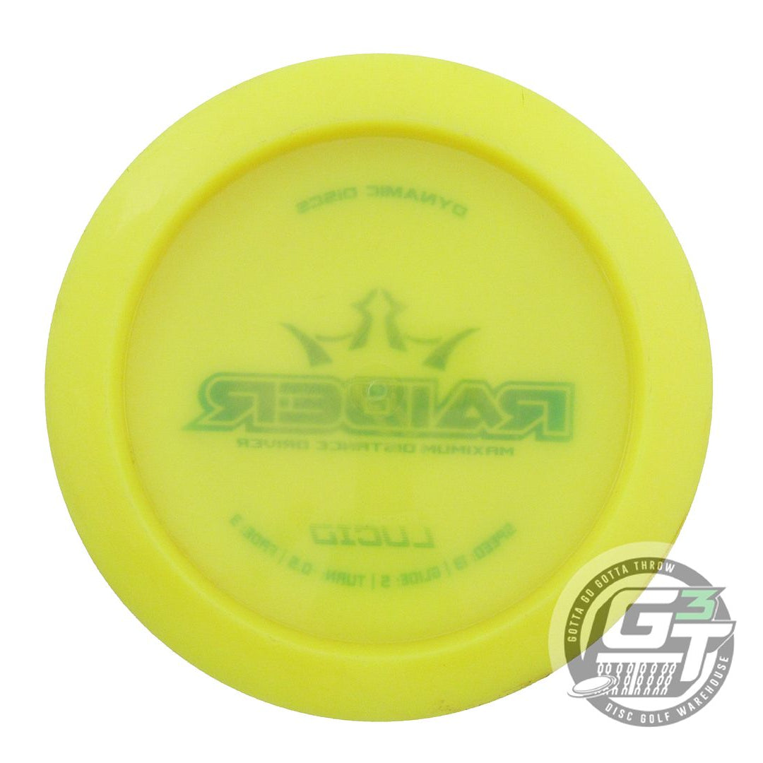 USED Dynamic Discs Lucid Raider 171g Yellow Blue Foil Distance Driver Golf Disc