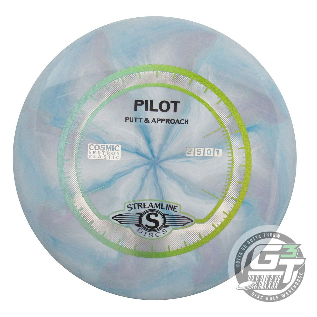 USED Streamline Discs Cosmic Neutron Pilot 168g Blue-Lilac Putter Golf Disc