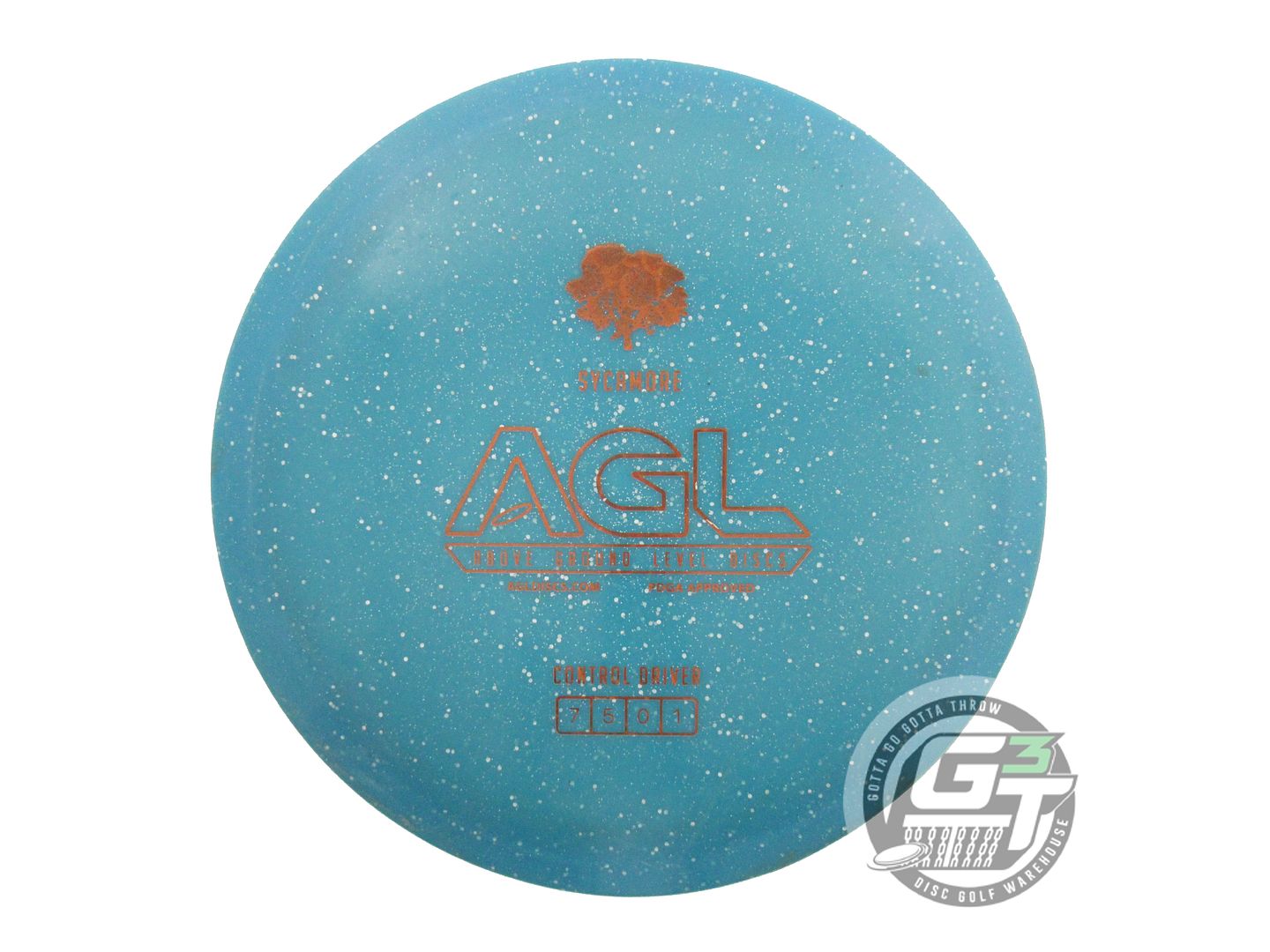 USED Above Ground Level Alpine Sycamore 170g Teal Sparkle Fairway Driver Disc