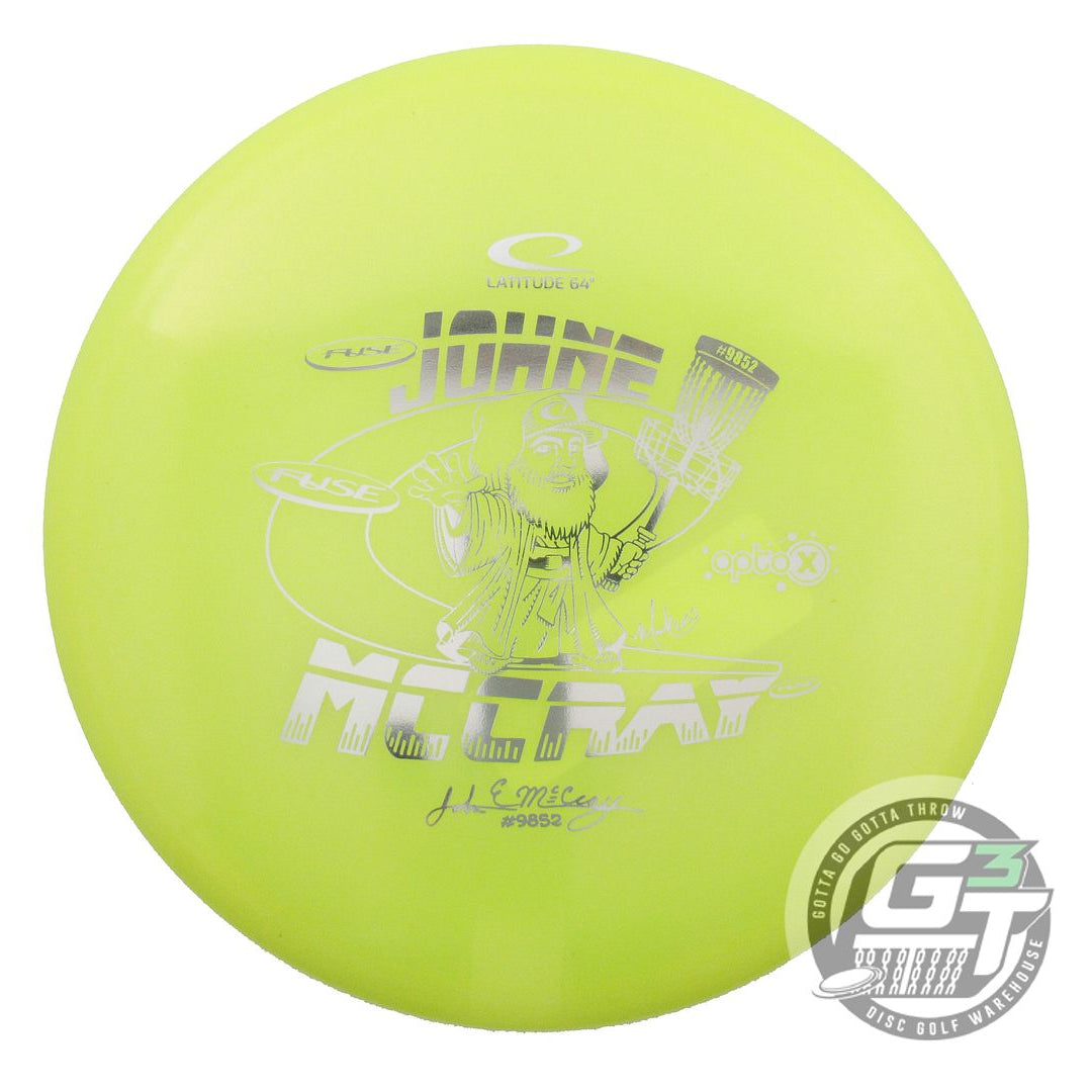 Latitude 64 Limited Edition 2024 Team Series JohnE McCray Glimmer Opto-X Fuse Midrange Golf Disc (Individually Listed)