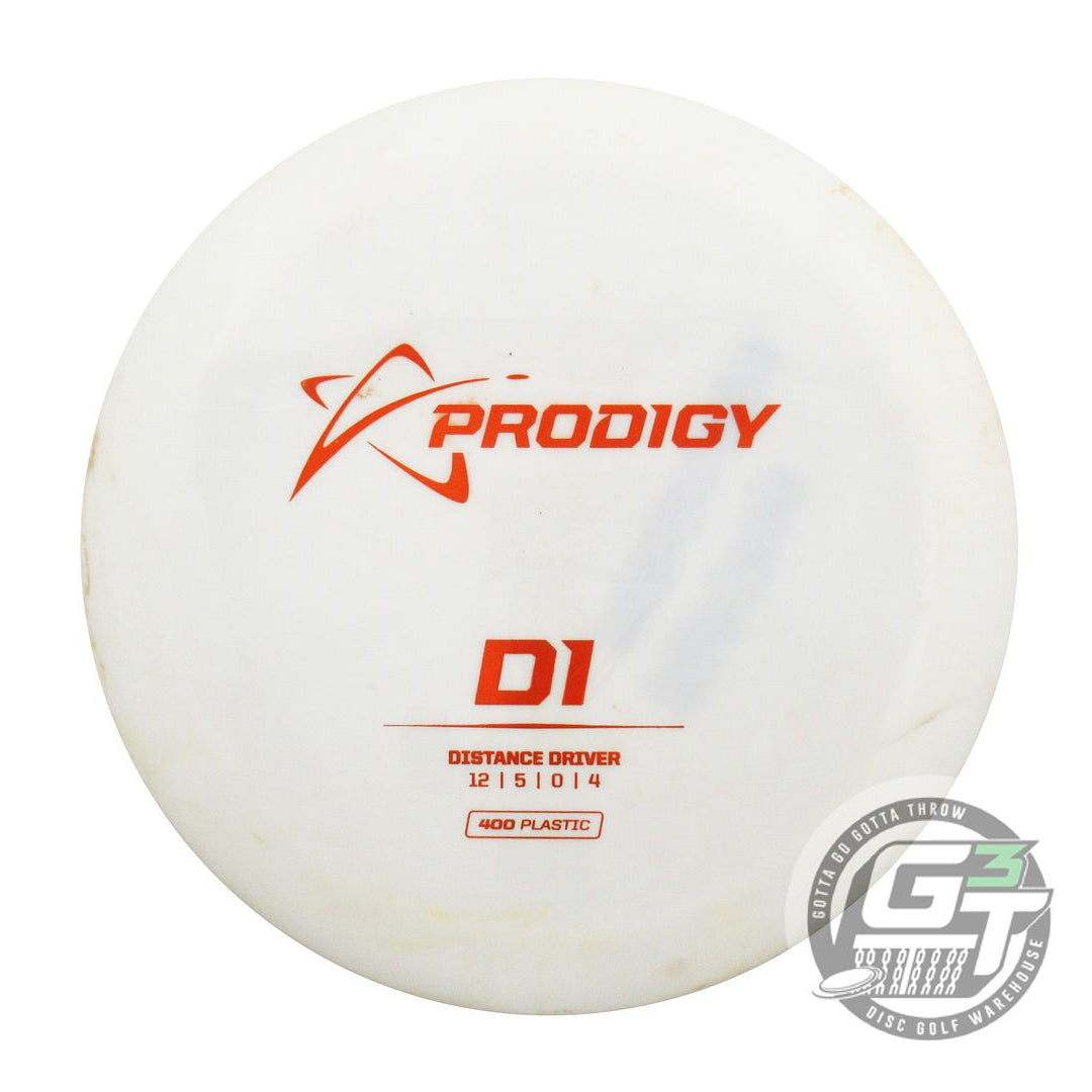 USED Prodigy Discs 400 D1 174g White Orange Foil Distance Driver Golf Disc