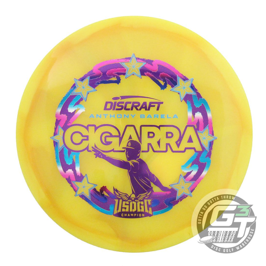 Discraft Limited Edition Victory Edition 2025 USDGC Champion Anthony Barela Swirl Elite Z Cigarra Fairway Driver Golf Disc (Individually Listed)