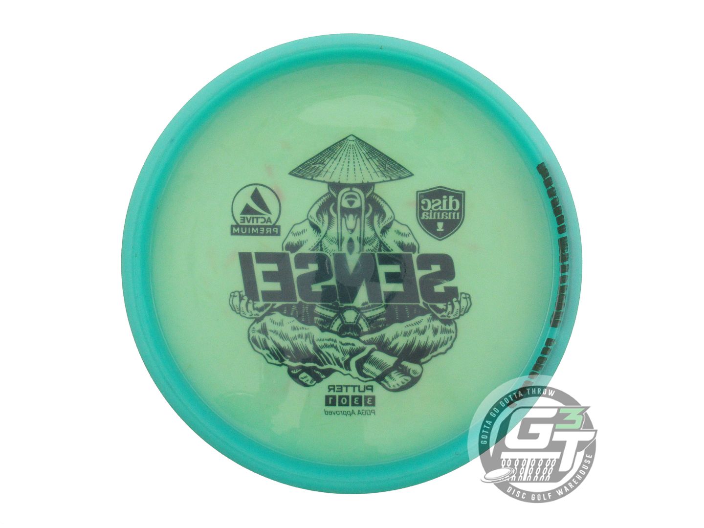 USED DiscMania Active Premium Sensei 174g Green Black Stamp Putter Golf Disc
