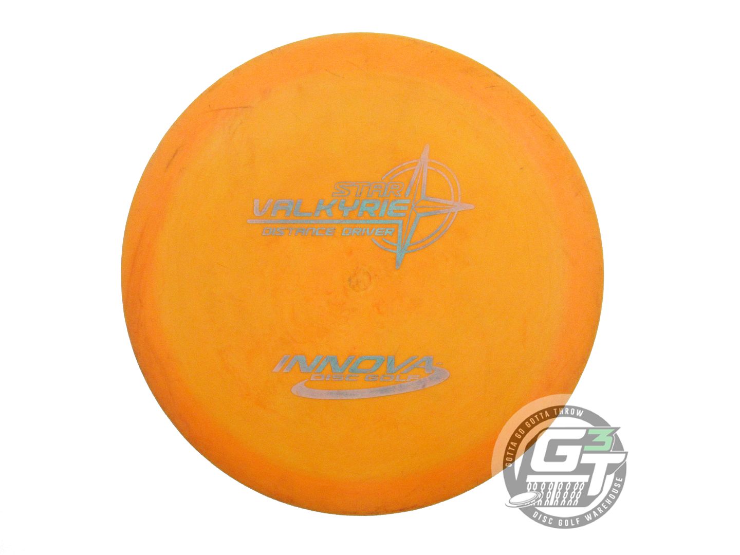 USED Innova Star Valkyrie 175g Orange Blue Foil PFN Distance Driver Golf Disc
