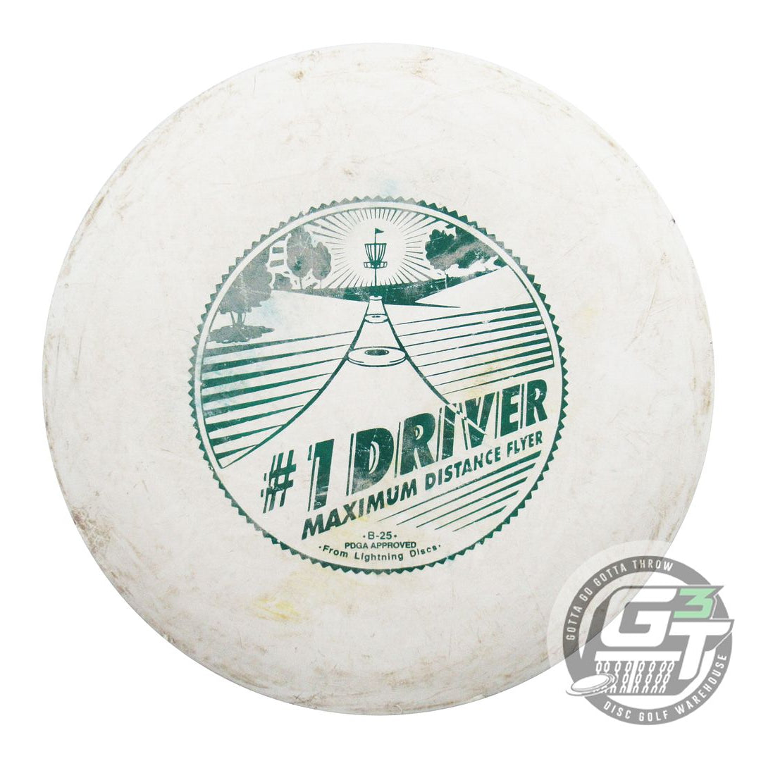 USED Lightning Standard #1 Driver 173g White Green Foil Fairway Driver Golf Disc