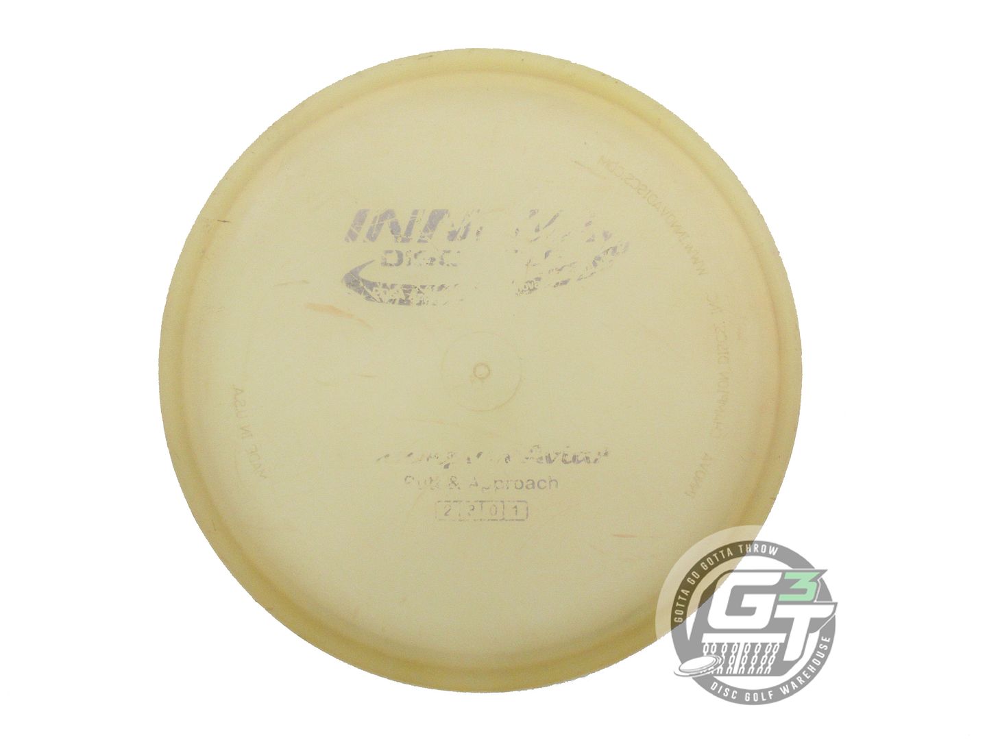USED Innova Champion Aviar 166g Lt. Peach Wiped Stamp Putter Golf Disc