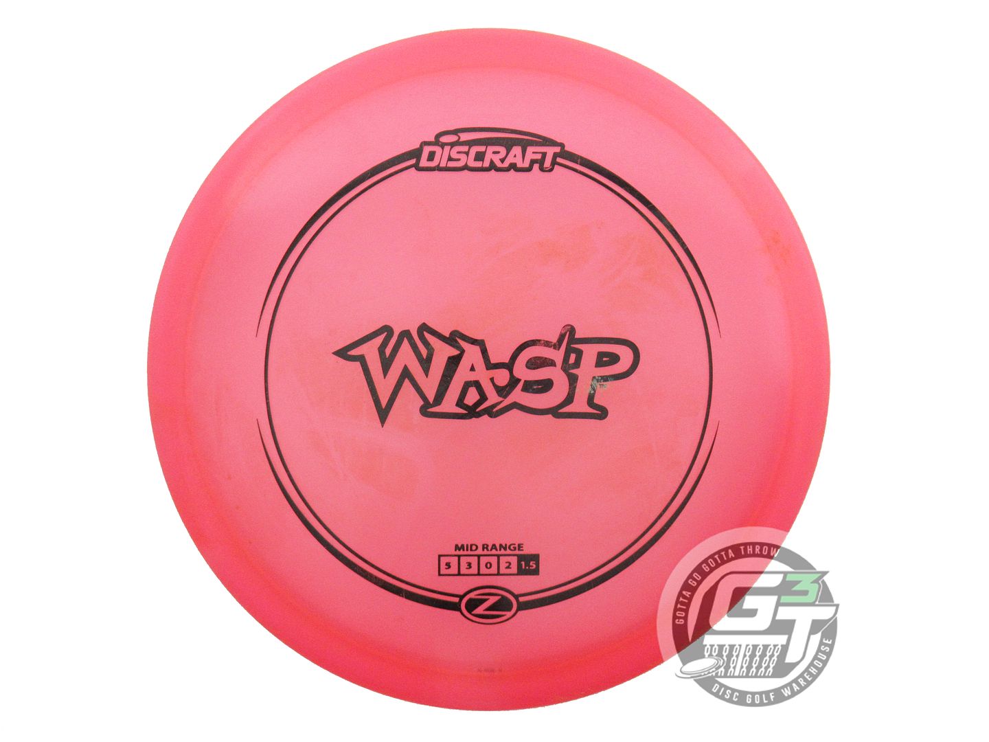 USED Discraft Z Wasp 181g Pink Black Stamp Midrange Golf Disc