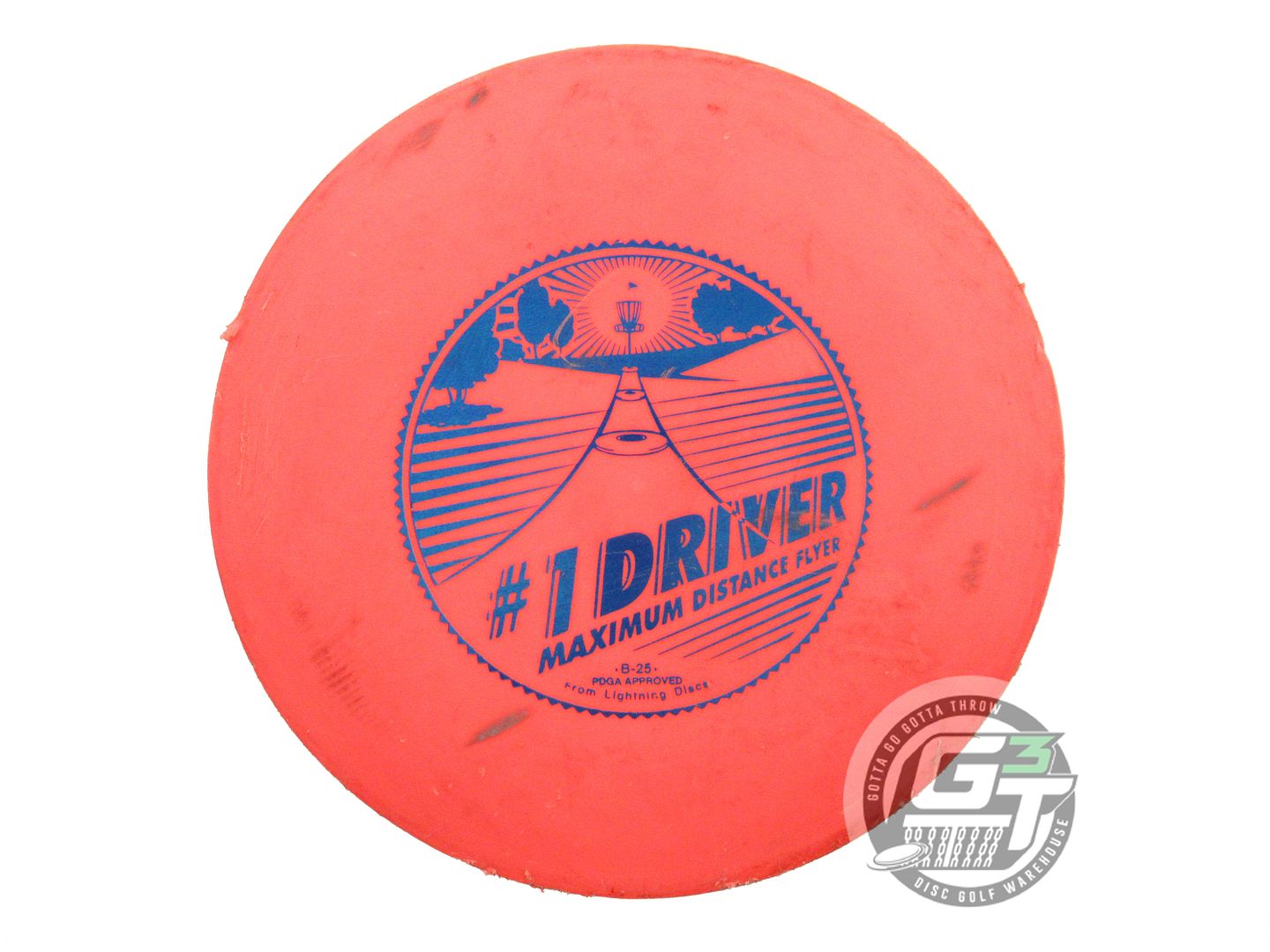 USED Lightning Standard #1 Driver 166g Orange Blue Foil Fairway Driver Golf Disc