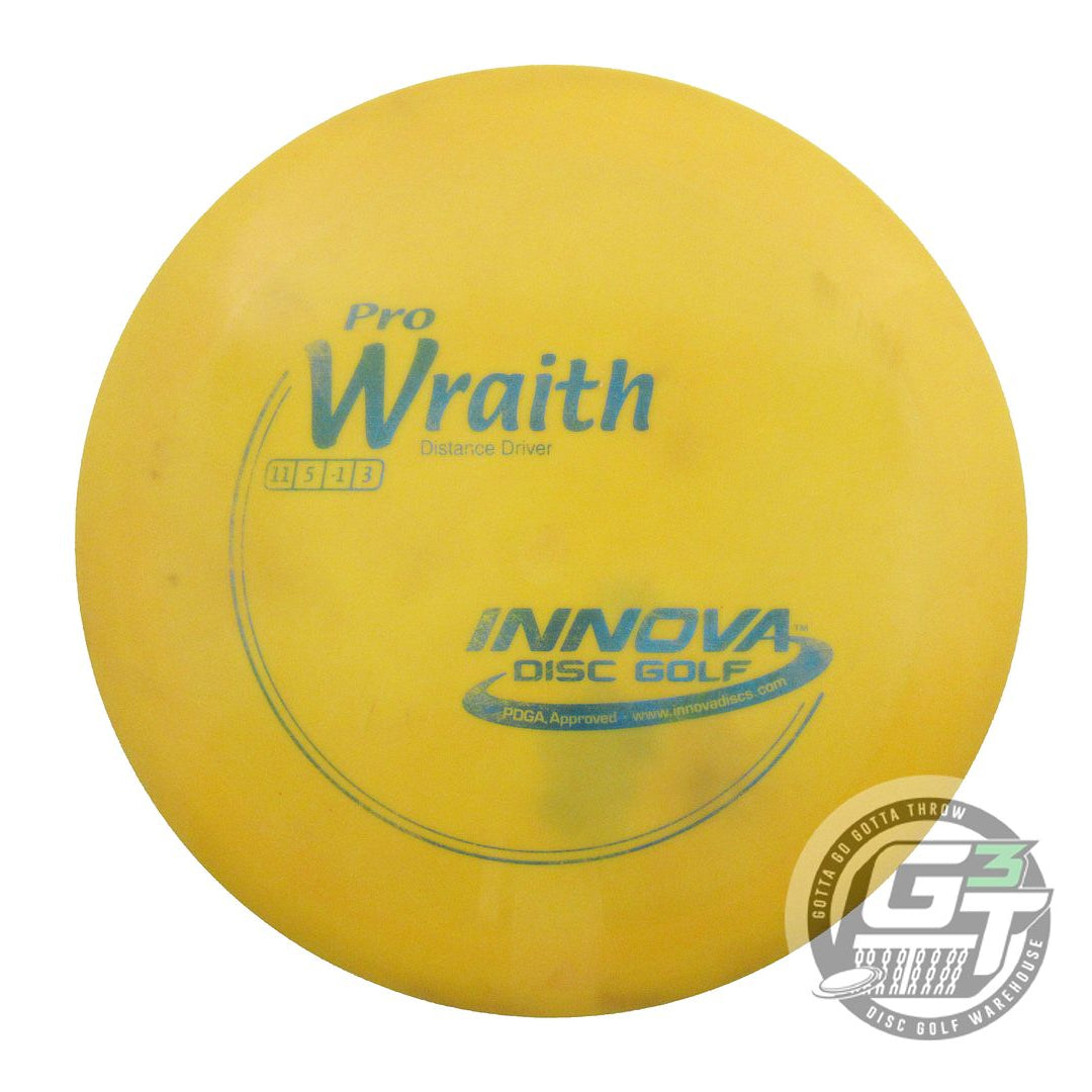 USED Innova Pro Wraith 175g Yellow Blue Foil Distance Driver Golf Disc