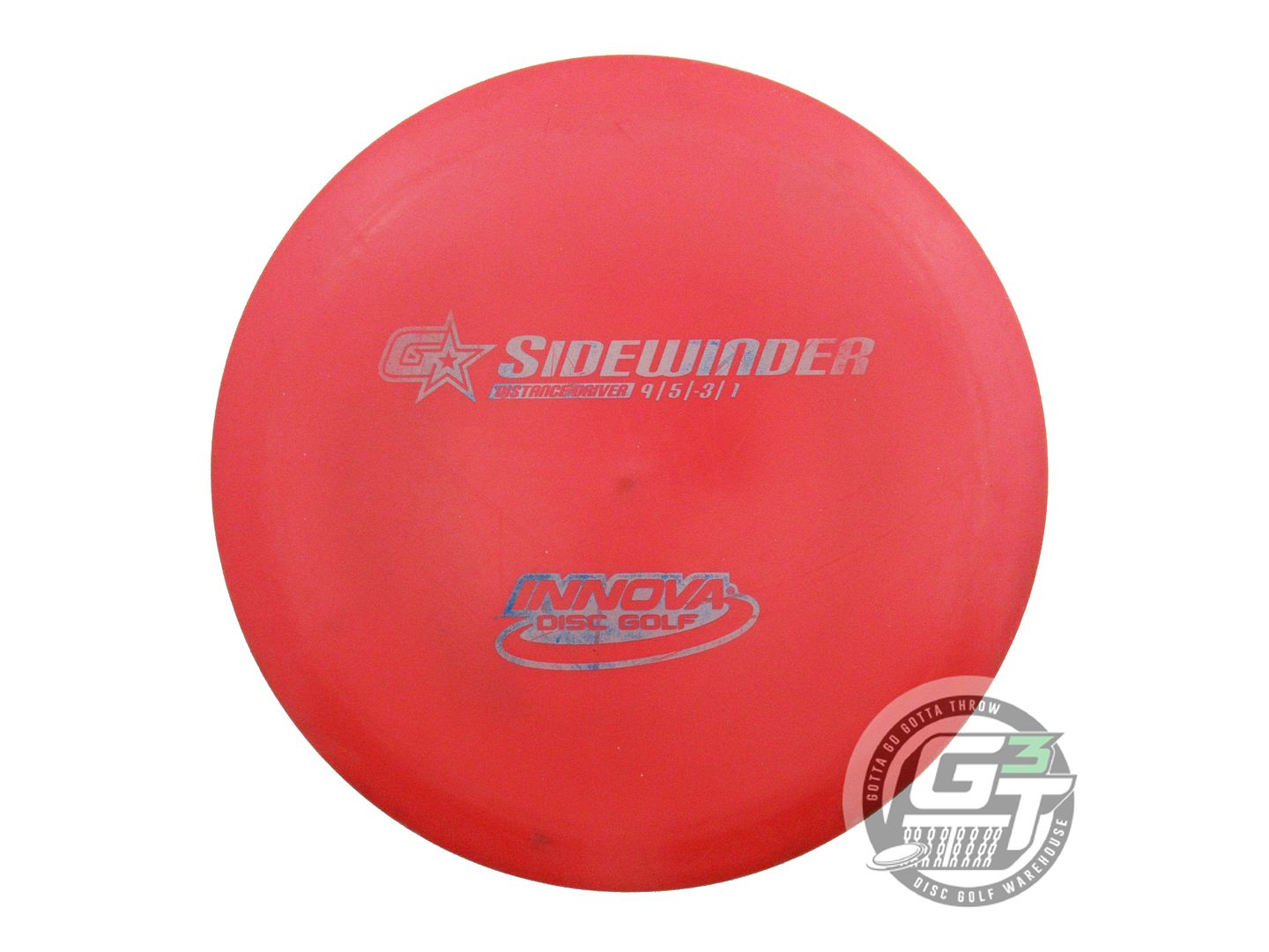 USED Innova GStar Sidewinder 171g Red Gray Stamp Distance Driver Golf Disc