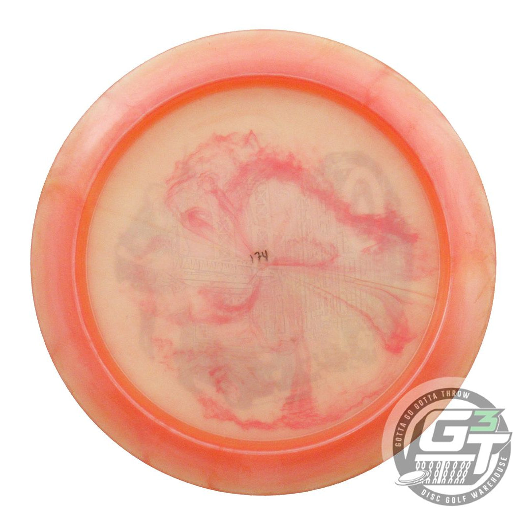 USED Legacy Discs Pinnacle Outlaw 174g Peach Holo Star Foil Distance Driver Disc