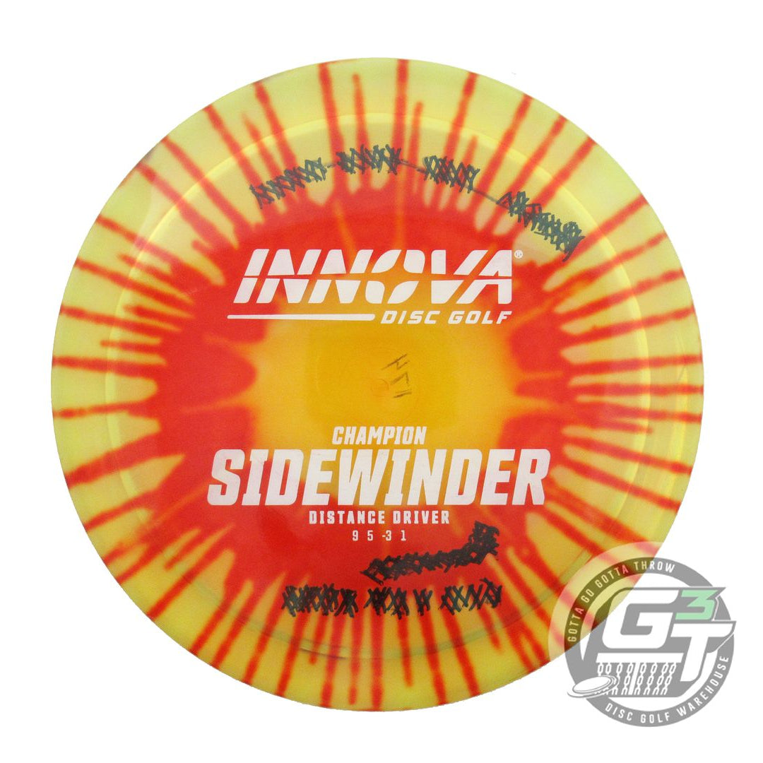 USED Innova I-DYE Champion Sidewinder 174g Yellow Burst Distance Driver Disc